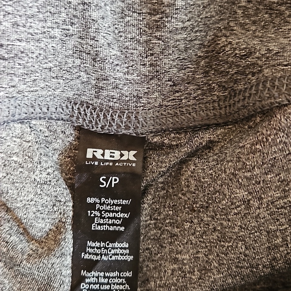 RBX Gray Leggings Small Drawstring Pockets - Picture 15 of 16